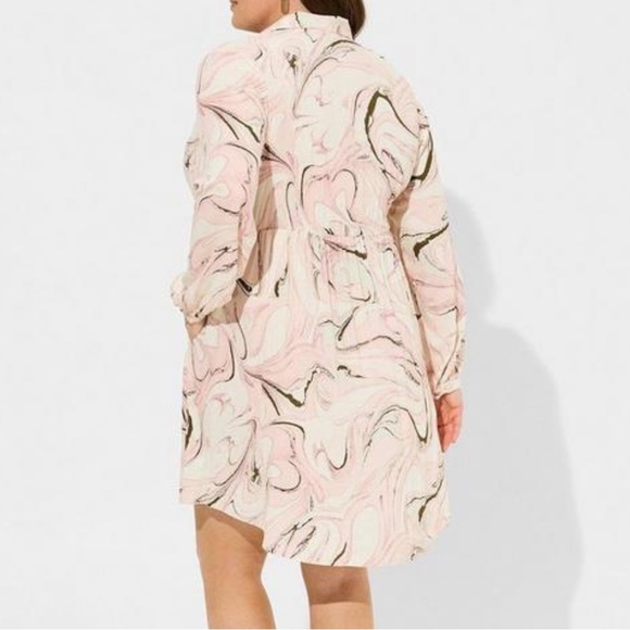 Torrid Mini Rayon Button Down Shirt Dress - Picture 2 of 5